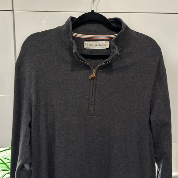Normal brand quarter zip dark grey - Picture 2 of 3